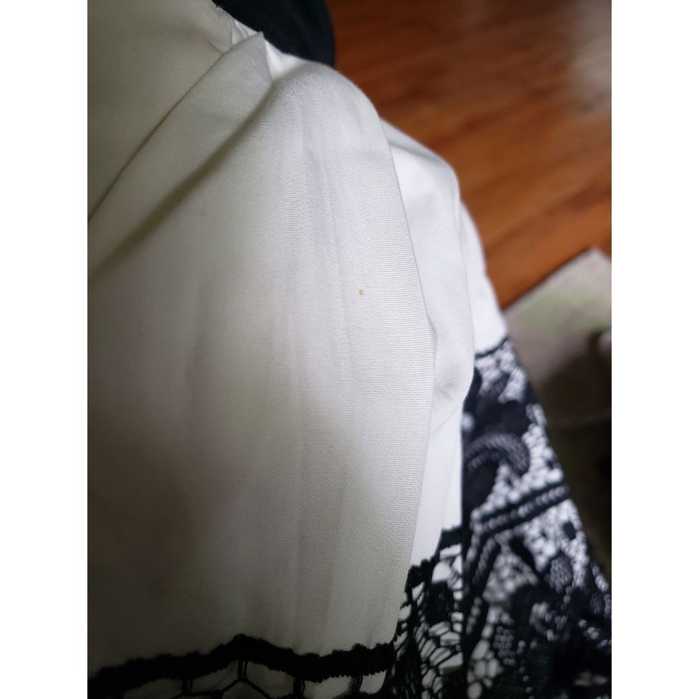 50s/60s Black and White Hand Made Party Dress‎ - Picture 6 of 7